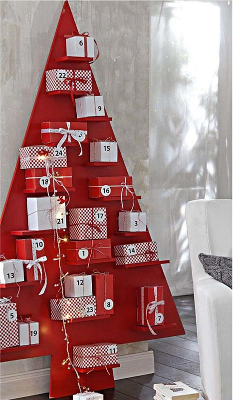 božično drevo-rdeče-božično drevo