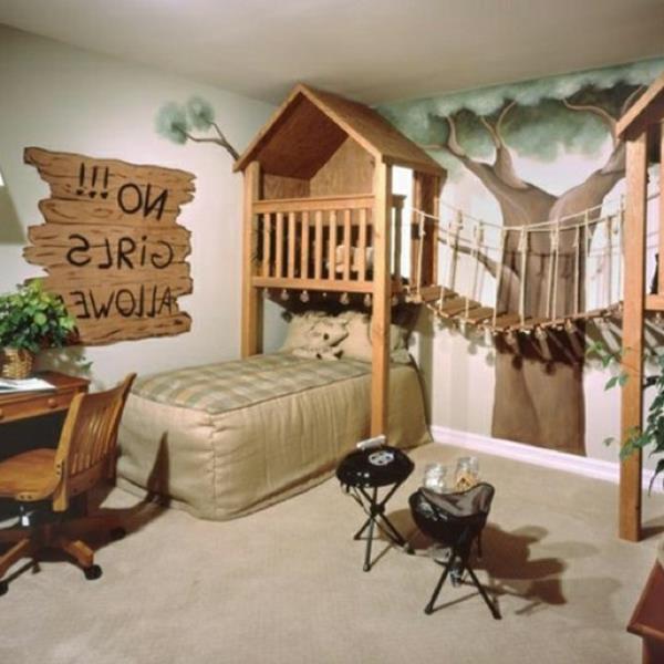 drevesna hiša-ideje-dekoracija-fantovska soba