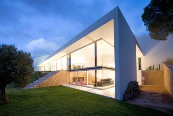 minimalistinė architektūra-svečių namai Ibizoje