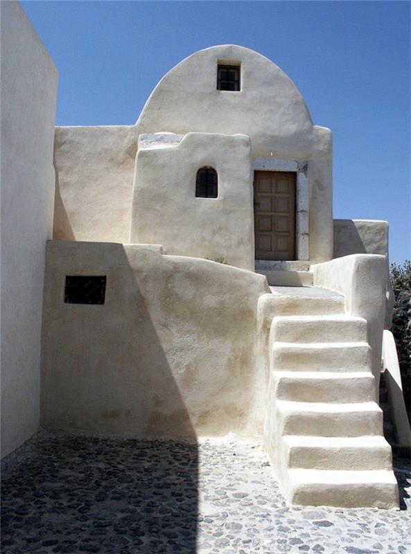 liaudies architektūra-senas pastatas Santorine