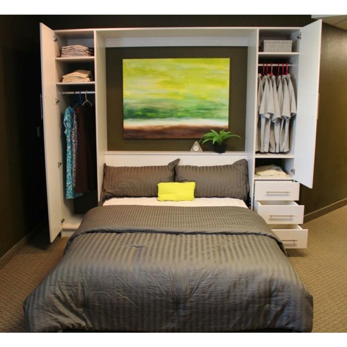 ikea-zložljiva-garderoba-posteljno-pohištvo-zelena-barva