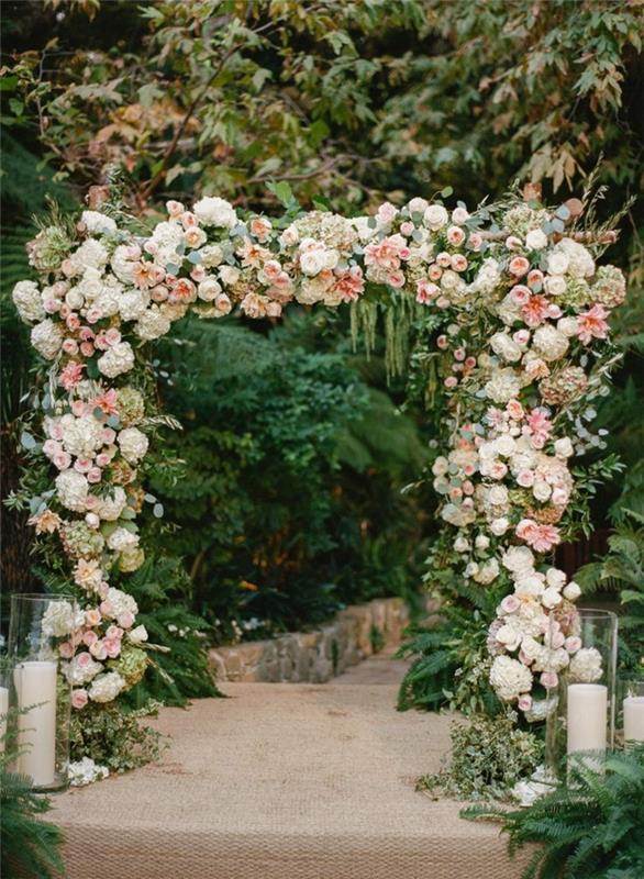 Harika bir fikir düğün dekorasyonu düğün kompozisyonu çiçek oluşturma