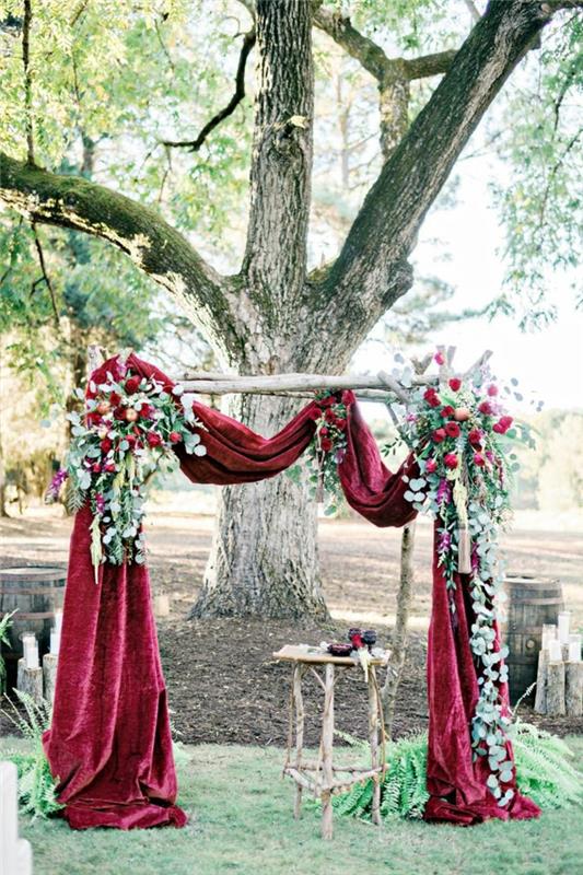 Mükemmel düğün kemer dekor çiçek aranjman düğün dekorasyon fikirleri güzel kırmızı bayrak çiçek buketleri köşe