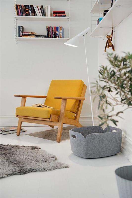 derinti-interjero-spalvos-svetainė-geltona-sofa-prašmatnios-svetainės-baldai