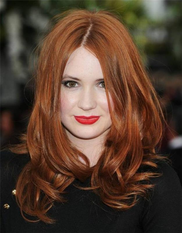 kumral boyama, kızıl saçlı güzel kadın