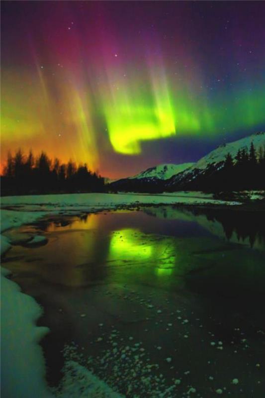 kuzey ışıkları-muhteşem-kış-manzaraları