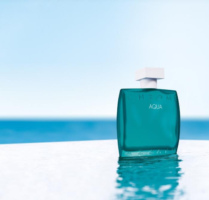 azzaro chrome aqua parfumska steklenička ideja za moške poletje 2020