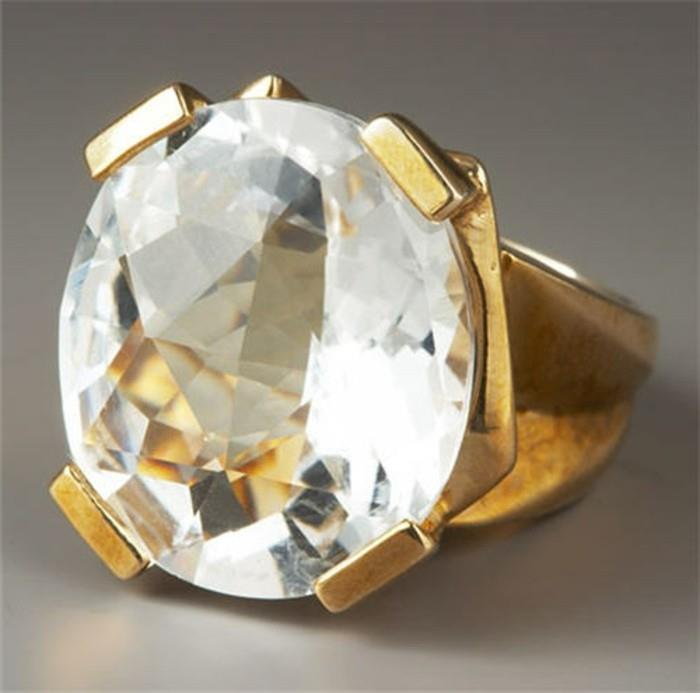 kristalno zlati prstan z več učinki