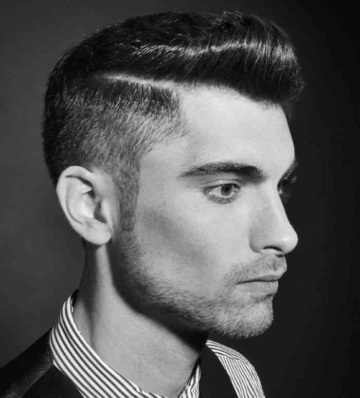 hipster cut 50 let pompadour man