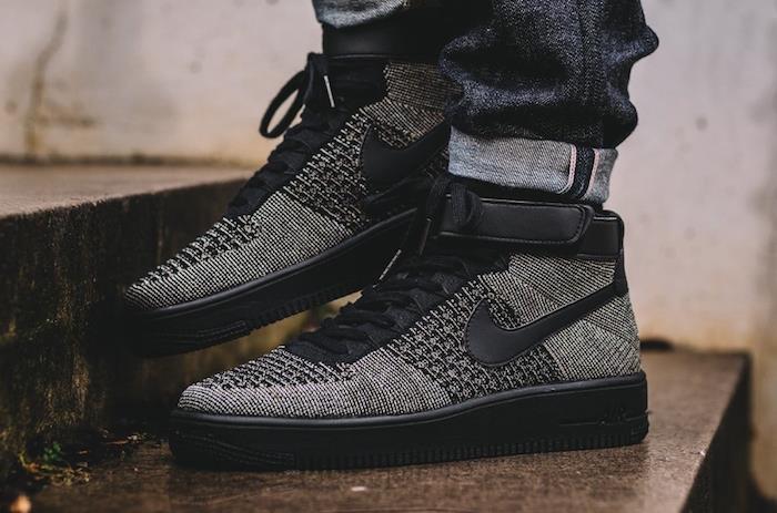 nike air force 1 moška črno siva omejena serija