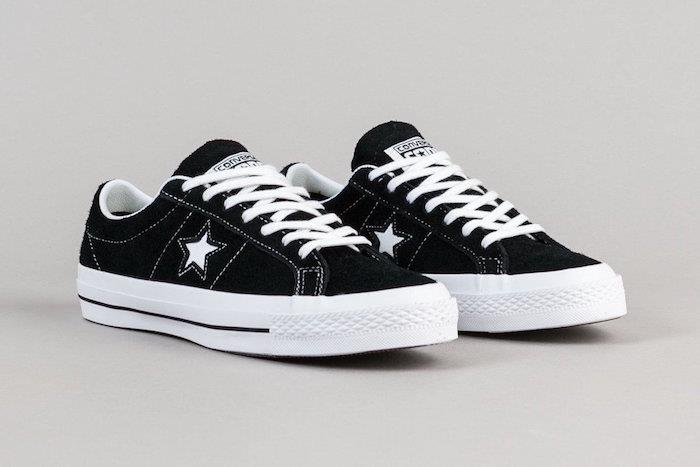 2018 Converse One Star Ox moške superge Črno bela retro slog preprost tenis gre povsod