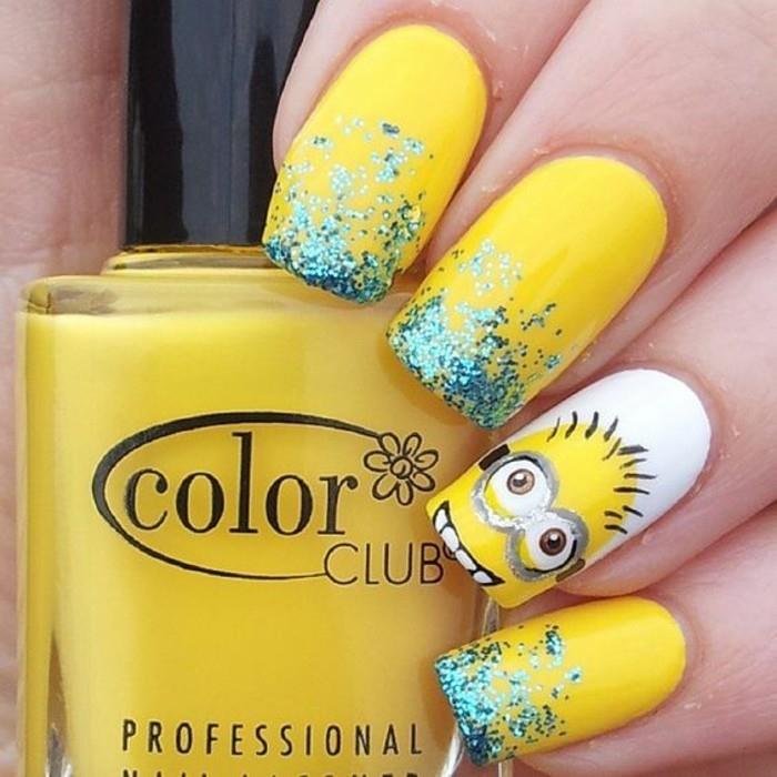 lepo-oblikovanje-ideja-risba-na-nohtih-original-gel-cool-minions