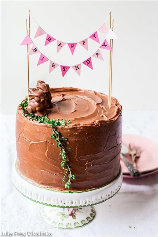 Šokoladinio pyrago idėja, kurį šokoladinį gimtadienio tortą paruošti gimtadienio torto idėją su miela dekoracija