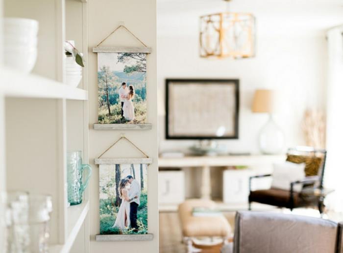 Šauni idėja, kaip pakabinti šeimos nuotraukas, kelių nuotraukų rėmelis, nuotraukų pakabos „pasidaryk pats“ projekto idėjos pinterest įkvėpimas