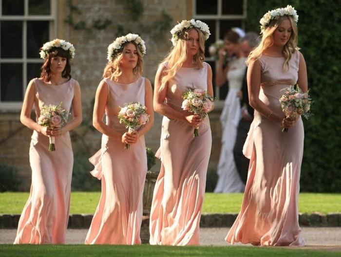 gražios suknelės-šviesiai rožinės-vestuvių-svečių-suknelės-vestuvių suknelės-klasės moteris