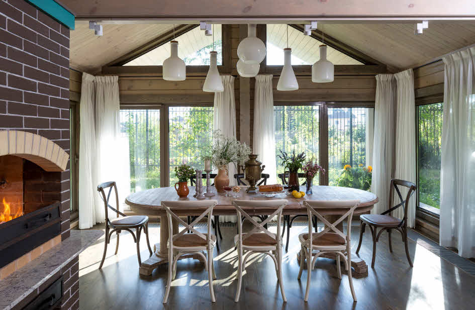 decoración marrón-beige