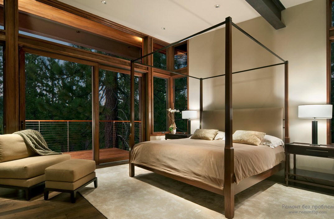 Dormitorio beige elegante y lujoso