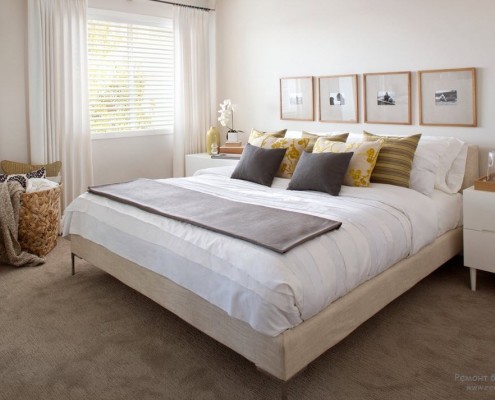 Il beige è il colore perfetto per la camera da letto