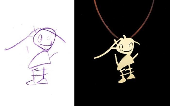 vaikiškų papuošalų-ant-vaikų-piešinių-Piwee-neto dydis