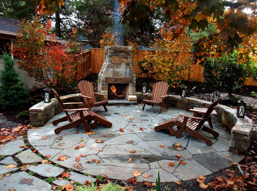 Patio de otoño