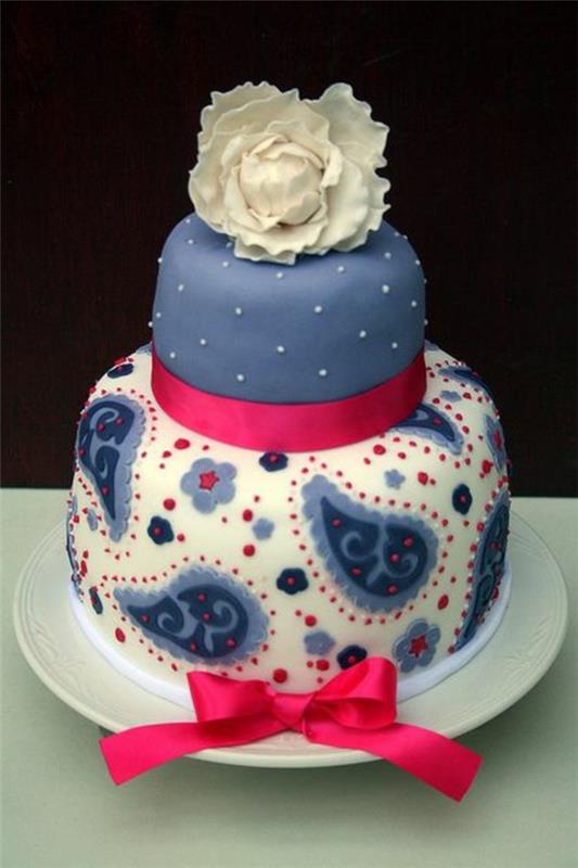mavi-süsleme-doğum günü-kek