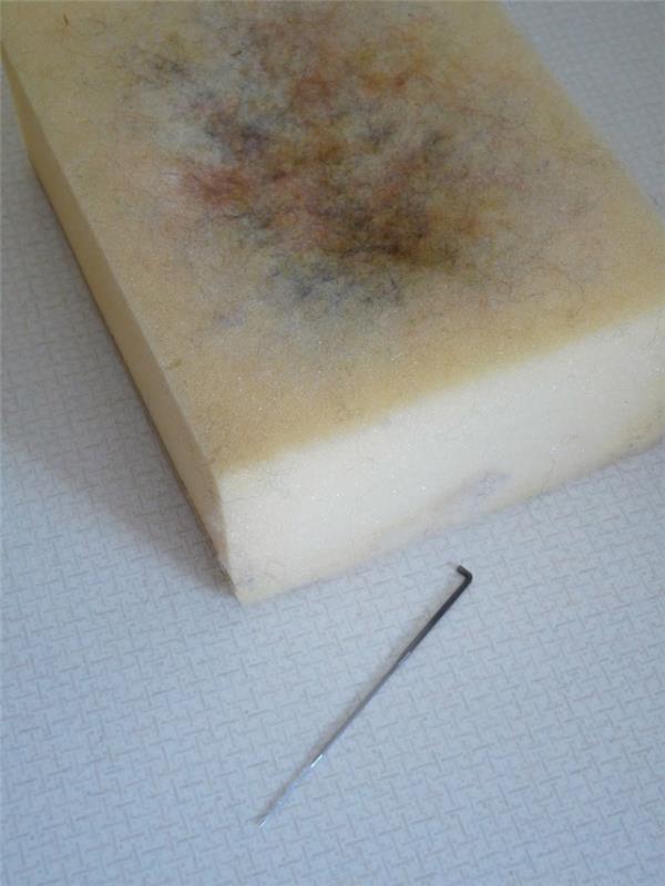 putplasčio blokas vilnonėms skulptūroms gaminti, veltinio rinkinys
