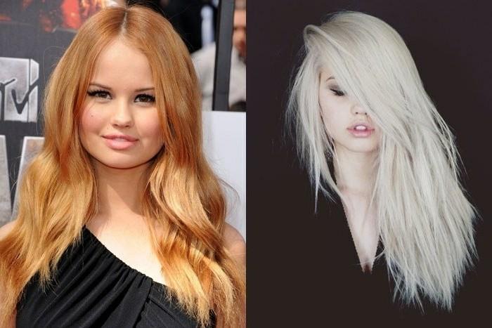 platina-blond-razbarvanje-lepota-ženska-podoba-debby-ryan-blond