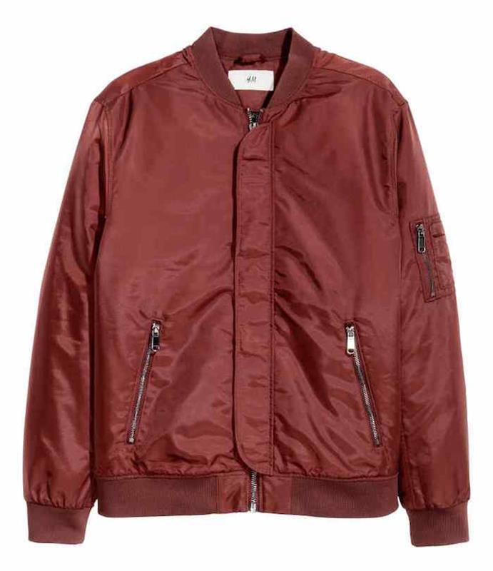 bomber-jakna-h-in-m-bordeaux-kaki-puhasta-jakna-schott-bombniki