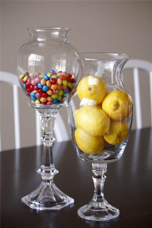 cam şekerleme-güzel-makale-dekorasyon-cam-kavanoz-meyveler-limon-şeker-m & amp; m