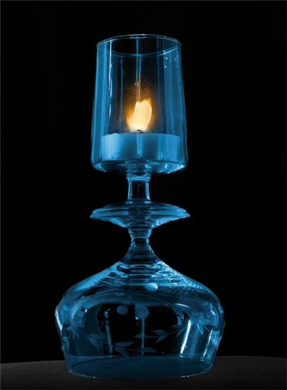 stiklas-žvakidė-mėlynas-stiklas-žvakidė