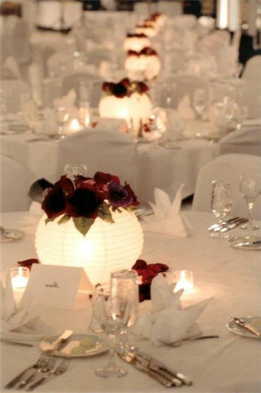 romantik masanız için mum-dekorasyon