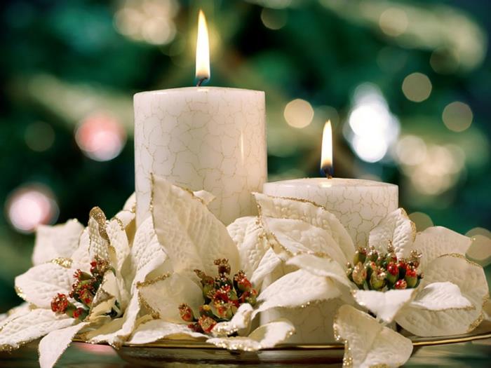 Božične sveče-original-božič-venec-bela-lepa