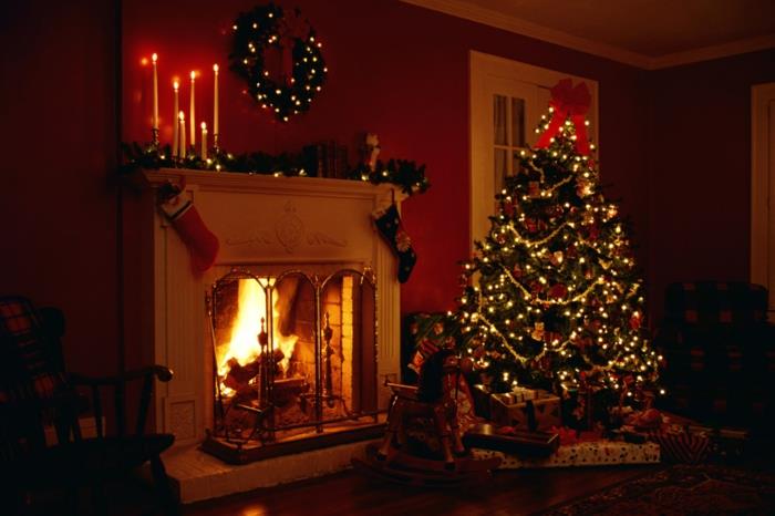 Božične sveče-original-božični venec-dekor za dom