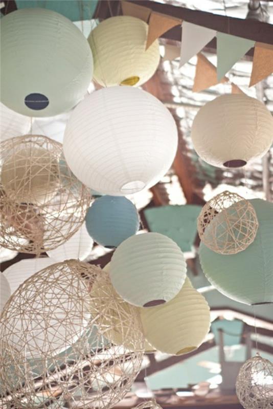 kitajska-svetilka-svetilka-vzmetenje-papir-moderne-papirnate luči-dekoracija-ideja
