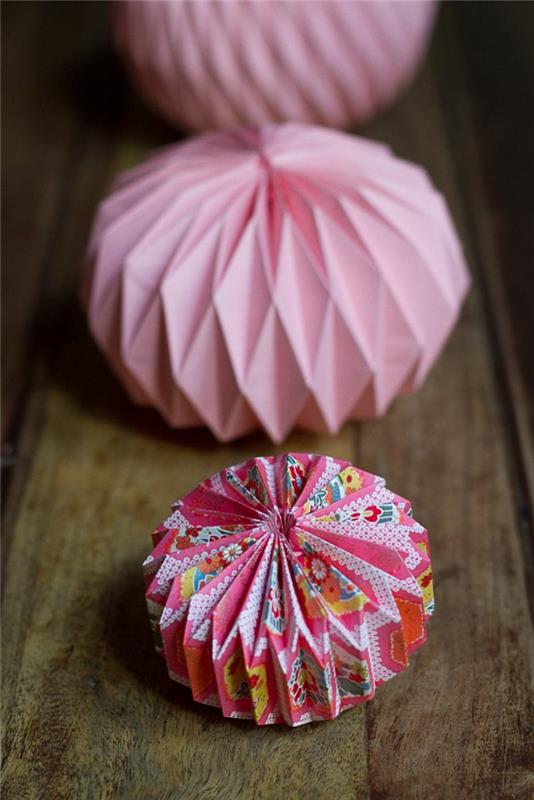 kağıt-top-Çin-pembe renkli-kağıt-top-kağıt-top-dekorasyon-pembe renkli