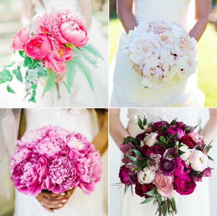 poročni šopek-bela-potonika-roza-vijolična-veliko-idej-za-poročni-šopek-rože