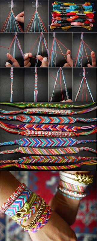 vadnica macrame, večbarvne zapestnice, boemski dodatki, vadnica zapestnic macrame