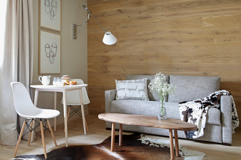 Il legno nella decorazione del soggiorno