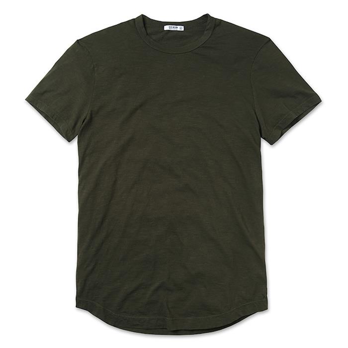 vyriški prekės ženklo drabužiai pagrindiniai prabangūs kokybiški marškinėliai „Resin Crew Buck Mason“