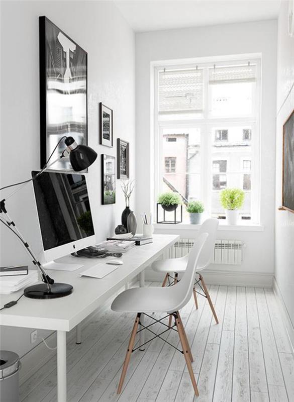 design-desk-elegantno-bela-miza-v-črno-beli-notranjosti