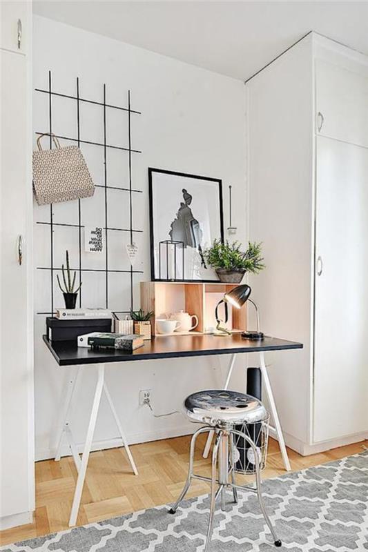 pisarniško-skandinavski-dekorativni-delovni prostor v skandinavskem slogu