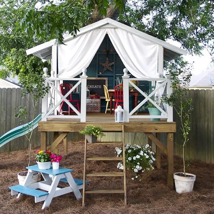 medinis namas-vaikas-trobelė-sodas-vaikas-dizaino namas