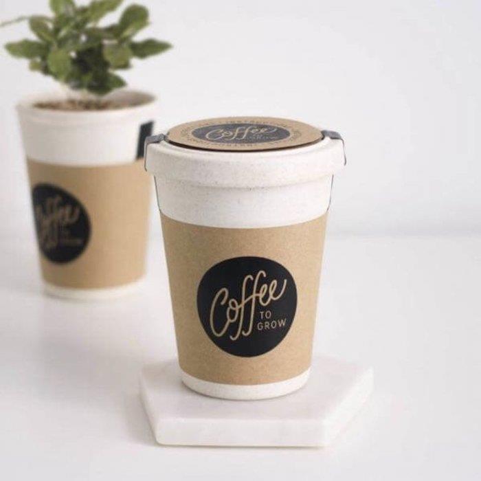 Kava sodinimui į puodelį, kuris atrodo kaip skolintinas kavos puodelis, dovanos idėja porai, paprasta dovanos idėja