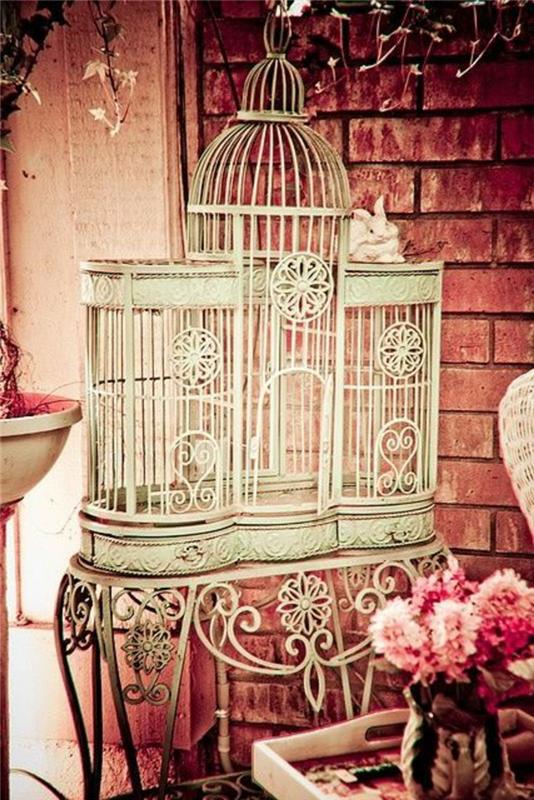 ferforje masa-dekoratif-kuş kafesi