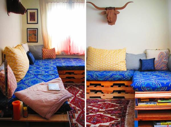 sofa-paletėje-spalvinga-jaukus-kaimo stilius