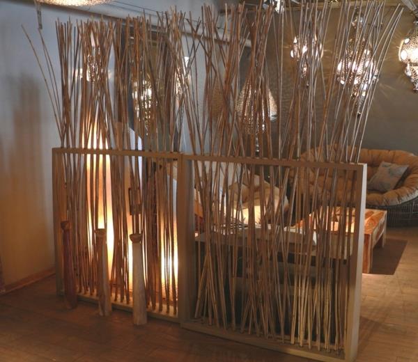 bambuko skardinė-gyvenamajame kambaryje