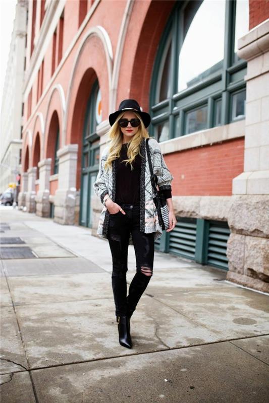 capeline-black-hat-how-to-accessorize-black-capeline-blonde-dressed-well