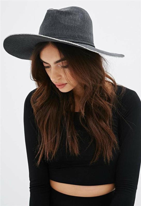 capeline-black-hat-how-to-accessorize-black-capeline-long-hair