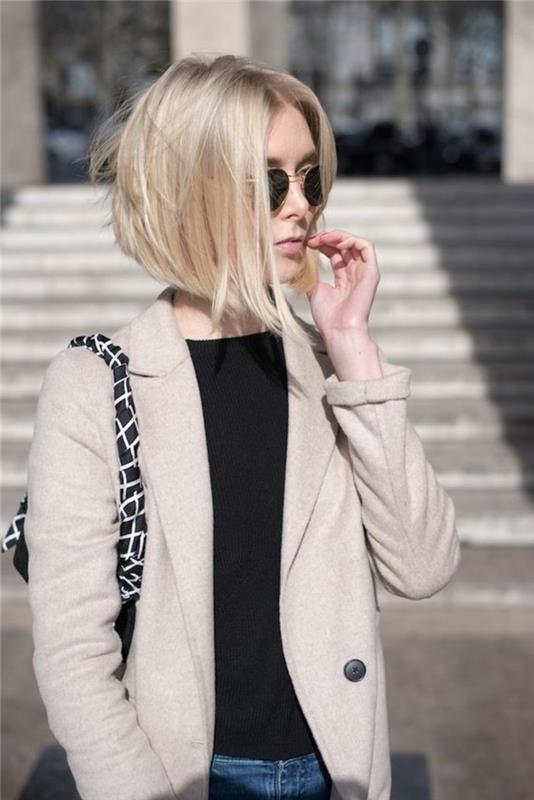 kvadratne-asimetrične-blond-las-pričeske-kratki lasje