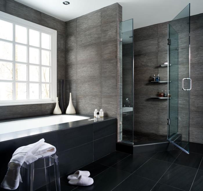 vonios kambarys-plytelės-gražus-dušas-vonia-beau-noir